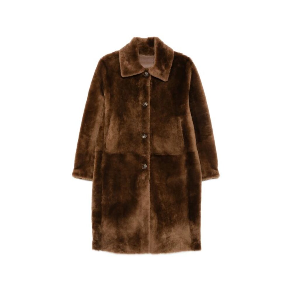 Furling Brown Coats - Faux Fur Coats Women